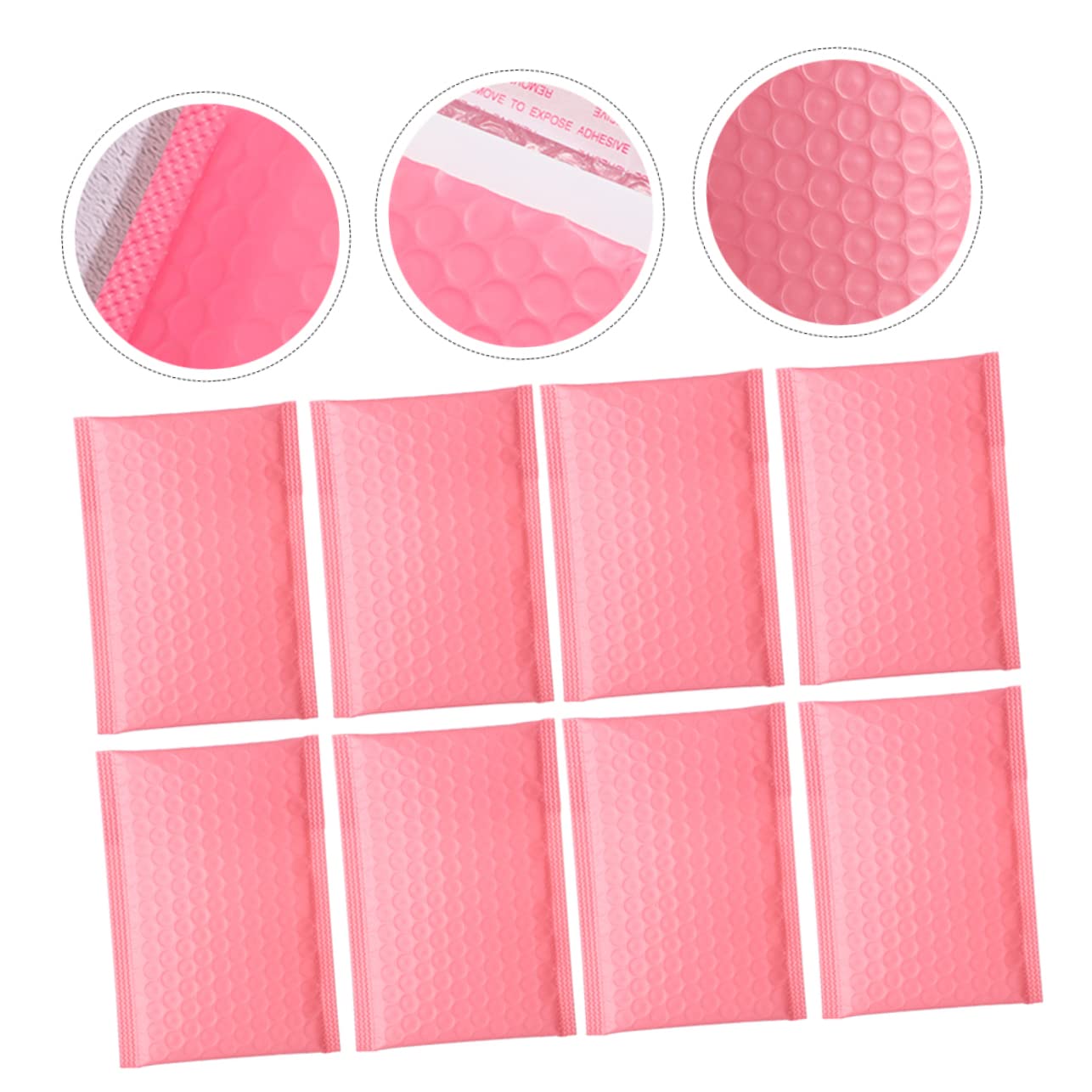 Ciieeo Lot de 100 Enveloppes D'expédition à Bulles Roses 11x15 4 Cm Film Coextrudé Épais Protection Anti-chocs Adhésives Emballage Sécurisé pour Petites Entreprises et Envois Postaux