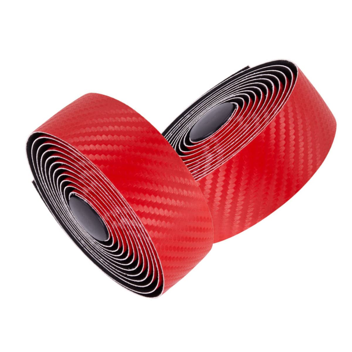 Sosoport 6 Belt Per Manubrio Bici Fibra Di Carbonio Da Antiscivolo e Resistente Per Bici Da Corsa Rosso