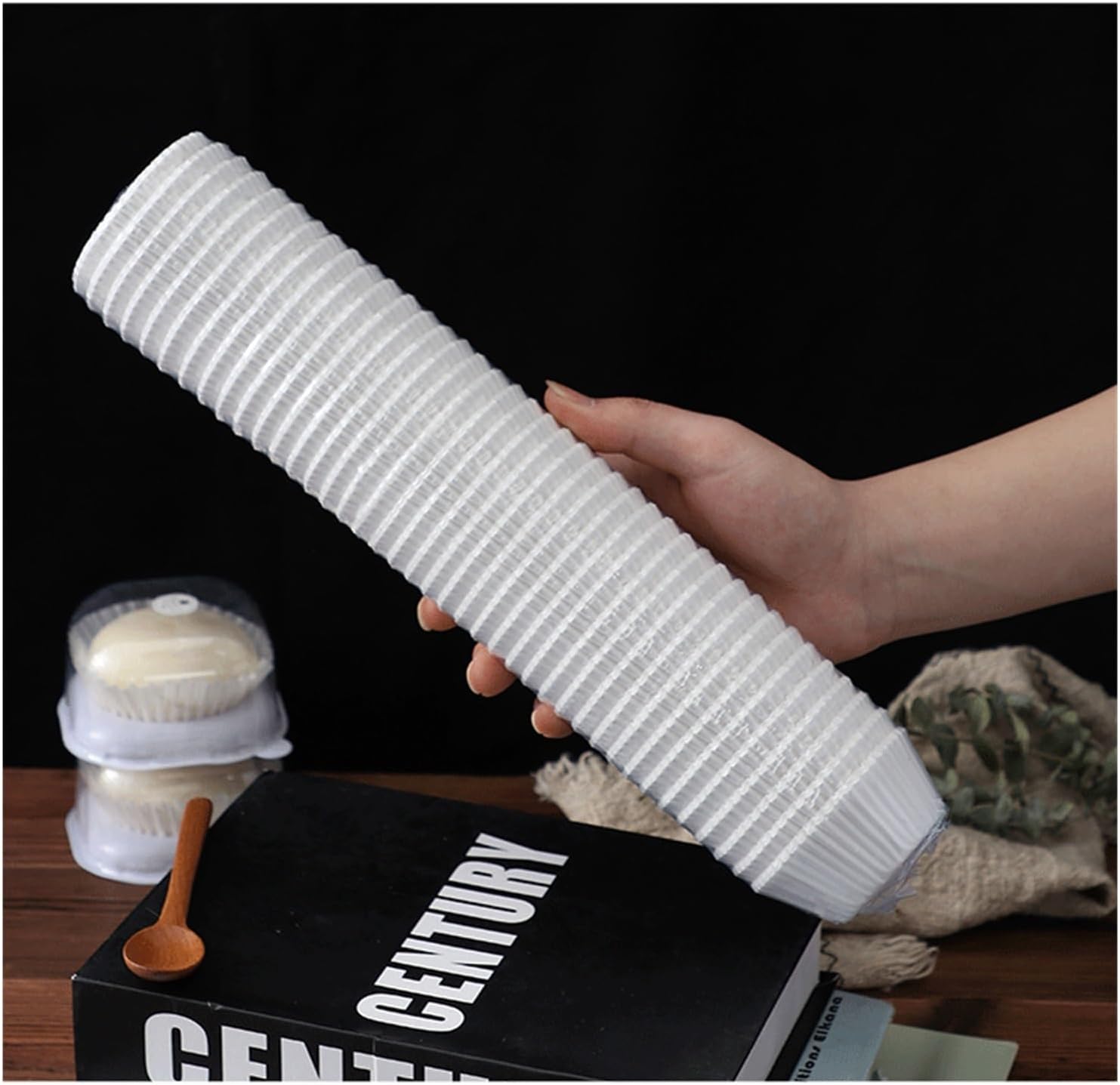 1000-Pack White Paper Candy Cups, Size 4, Glassine Candy Making Cups – 1" Base x 3/4" Wall, Ideal for Candy, Chocolates, and Treats