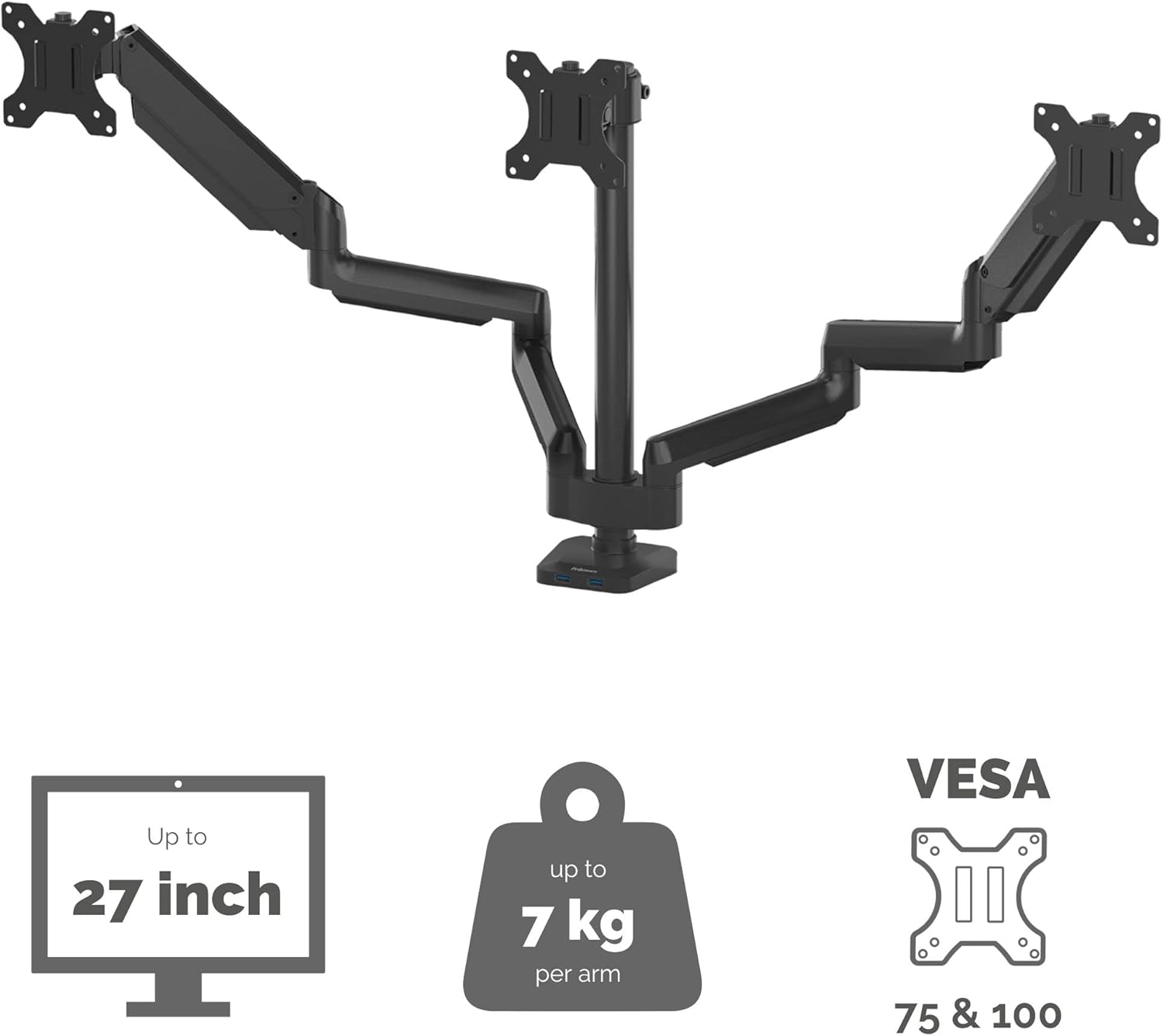 Rеvіеw Dіѕсоunt Fellowes Platinum Series Adjustable Triple Monitor Arm (8042601), Black Nеw Dеаl Fellowes Platinum Series Adjustable Triple Monitor Arm (8042601), Black