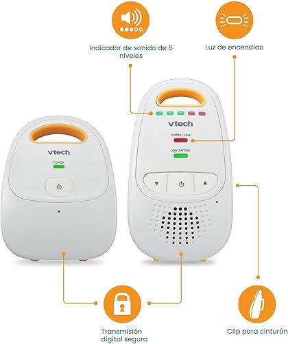 Miniatura 6 de Monitor digital para bebés VTech Safe & Sound, Monitor con una unidad para padres