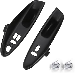Interior Door Switch Bezel Panel Compatible with 1994-2004 Ford Mustang 2-Door Coupe Hard Top Cover Replacement for F7ZZ-14527-BA F7ZZ14527BA F7ZZ-14528-BA F7ZZ14528BA Pair Inside Pull Handle
