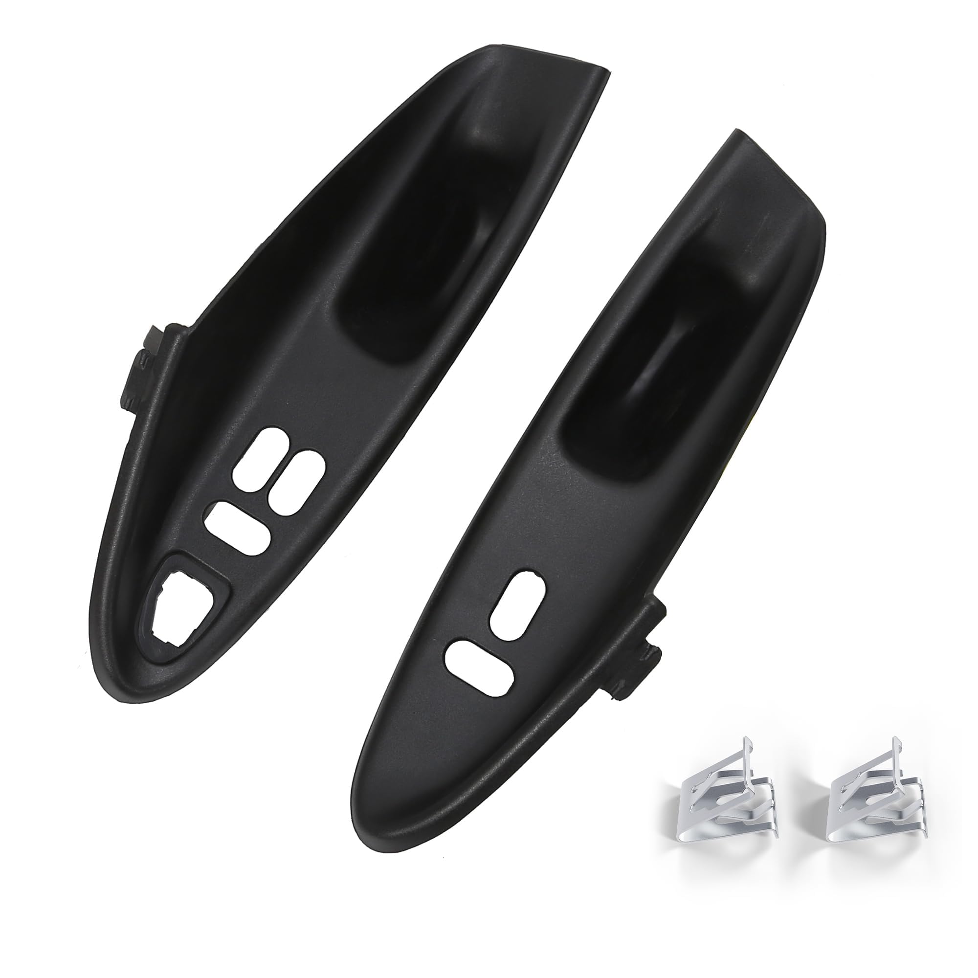 ECOTRIC Interior Door Switch Panel Compatible with 1994-2004 Ford Mustang 2-Door Coupe Hard Top Cover Replacement for F7ZZ-14527-BA, F7ZZ14527BA, F7ZZ-14528-BA, F7ZZ14528BA Pair Inside Pull Handle