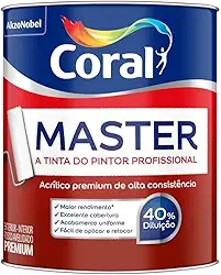 Tinta Acrílica Master Premium Lavável 900ml Coral