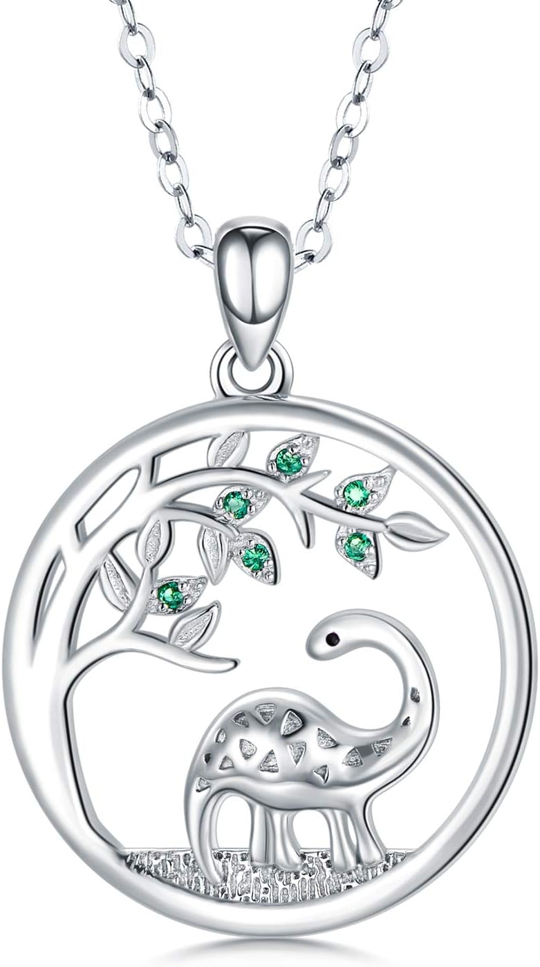 Tree of Life Necklace Pendant Ladybug/Unicorn/Llama Necklace 925 Sterling Silver Cute Animal Jewelry Gifts for Women Daughter
