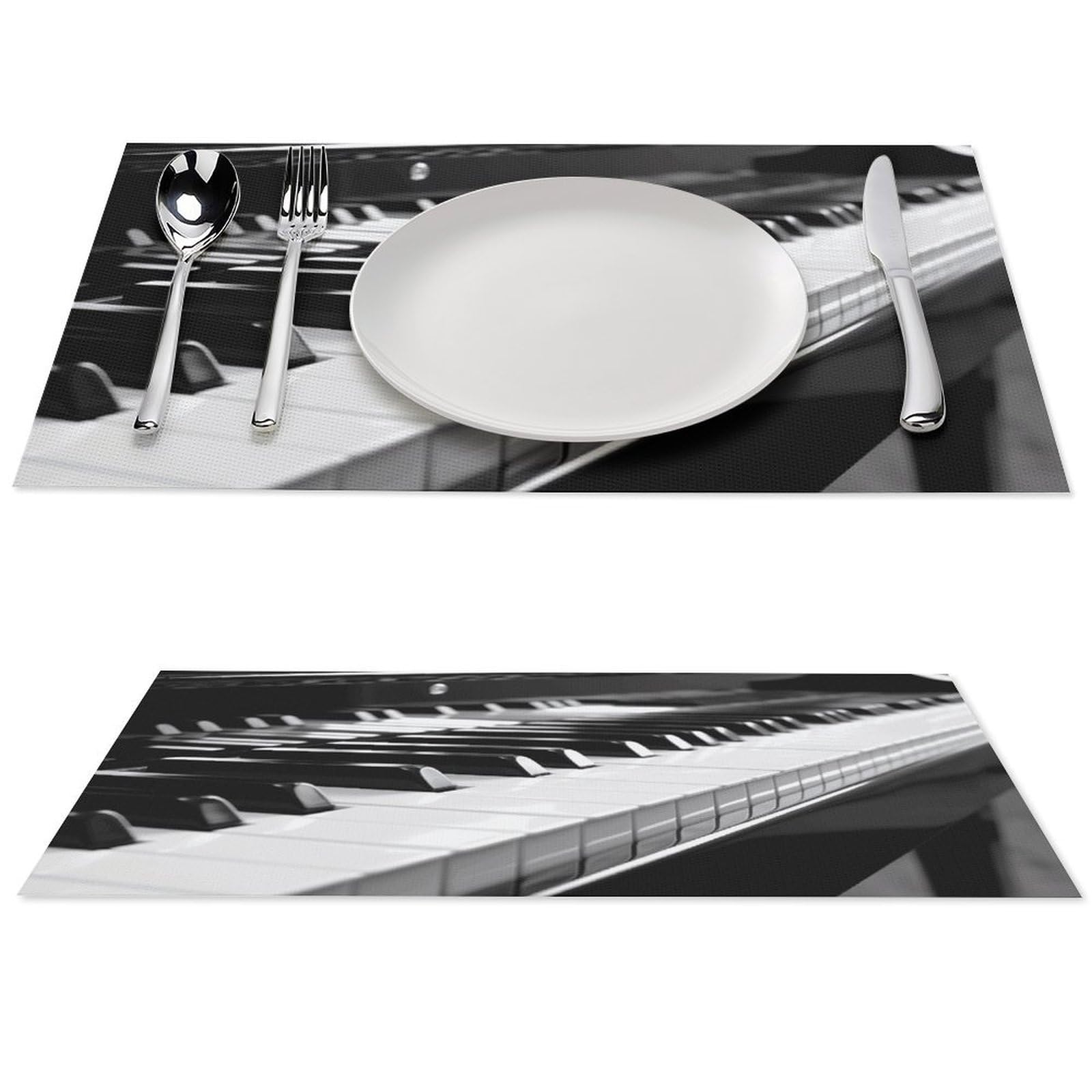 Set de table piano antidérapant et résistant à la chaleur pour plat chaud