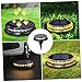 HOMSFOU Outdoor Solar Ground Led Garden Lamp Compact Lawn Solar Light for Easy Installation Outdoor Lighting Tool for Pathway Deck and Patio Use
