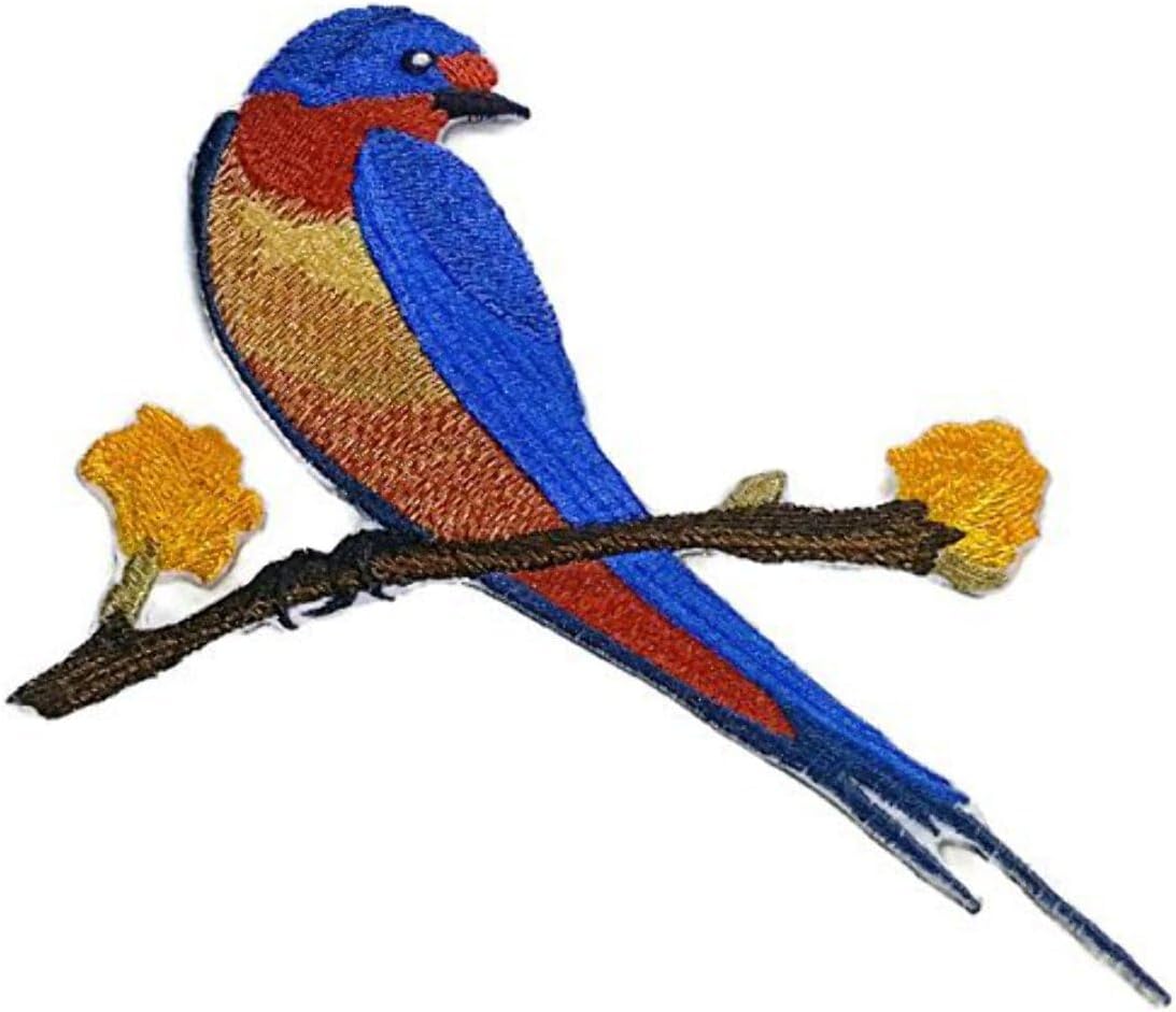 Nature Weaved in Threads, Amazing Birds Kingdom [Barn Swallow ] [Custom and Unique] Embroidered Iron on/Sew Patch [5.26" *4.7"] [Made in USA]