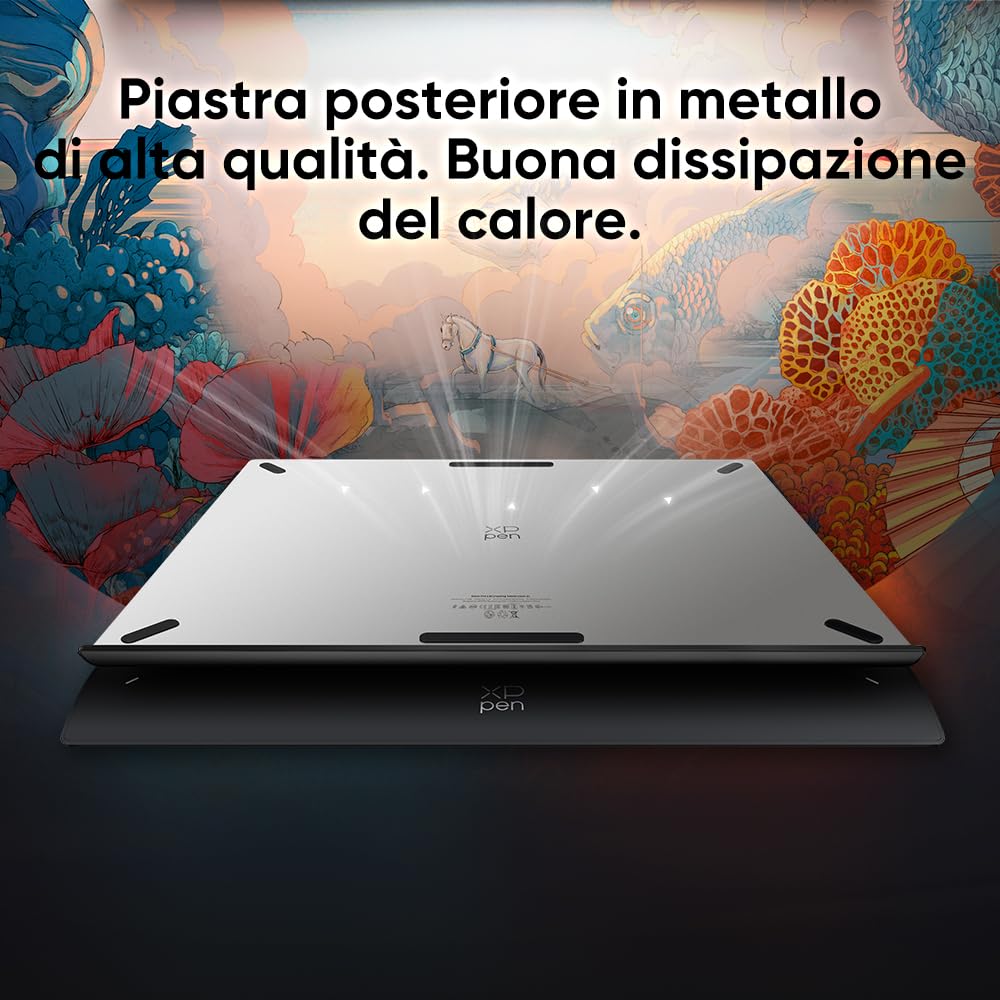 XPPen Tavoletta grafica Bluetooth Deco Pro LW 2nd da 11x7 pollici, penna digitale 16K livelli di pressione, Telecomando wireless di scelta rapida, per Disegno Digitale, Montaggio video, Animazione