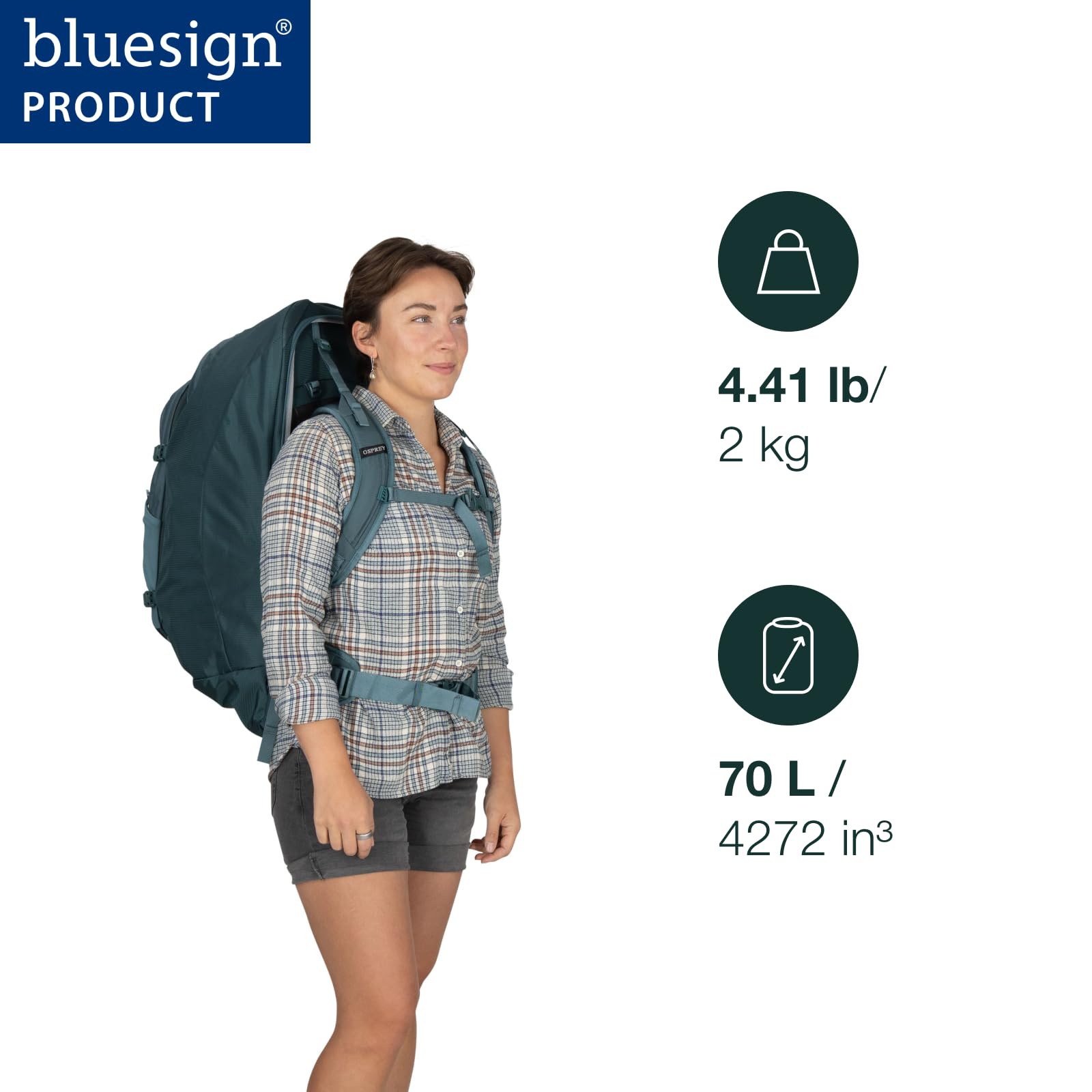 Osprey Fairview 70 Sac à dos de voyage Femme (lot de 1)