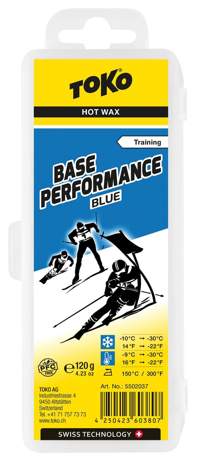 Generisch Toko Skiwachs Set 3 x Base Performance Wax für Alpinski + Langlaufski + Board