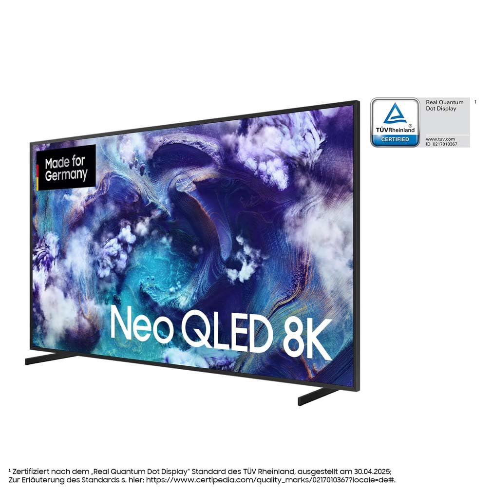 Samsung Neo QLED 8K QN900F 65 Zoll (163 cm) Mini LED Fernseher, Antireflexion, 8K AI Upscaling, Metal Frame Design, Knox Security, Dolby Atmos, Art Store Galerie, Samsung Vision AI Smart TV