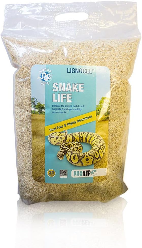 Snake Life Substrate 25L | Lignocel Substrate | Dust Free | 25L Bag