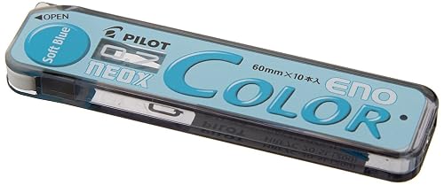 Pilot Color Mechanical Pencil Lead Eno, 0.7mm, Soft Blue, 10