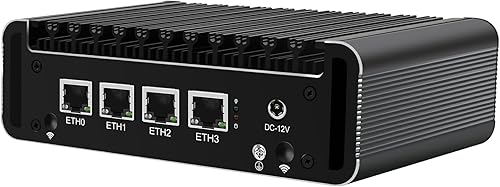 Miniatura 3 de Firewall Appliance 2.5Gbe Intel Celeron N5095 Quad Core, 4* Intel I225-V LAN sin ventilador Mini PC Barebone NO RAM NO SSD Soporte PFSENSE Router