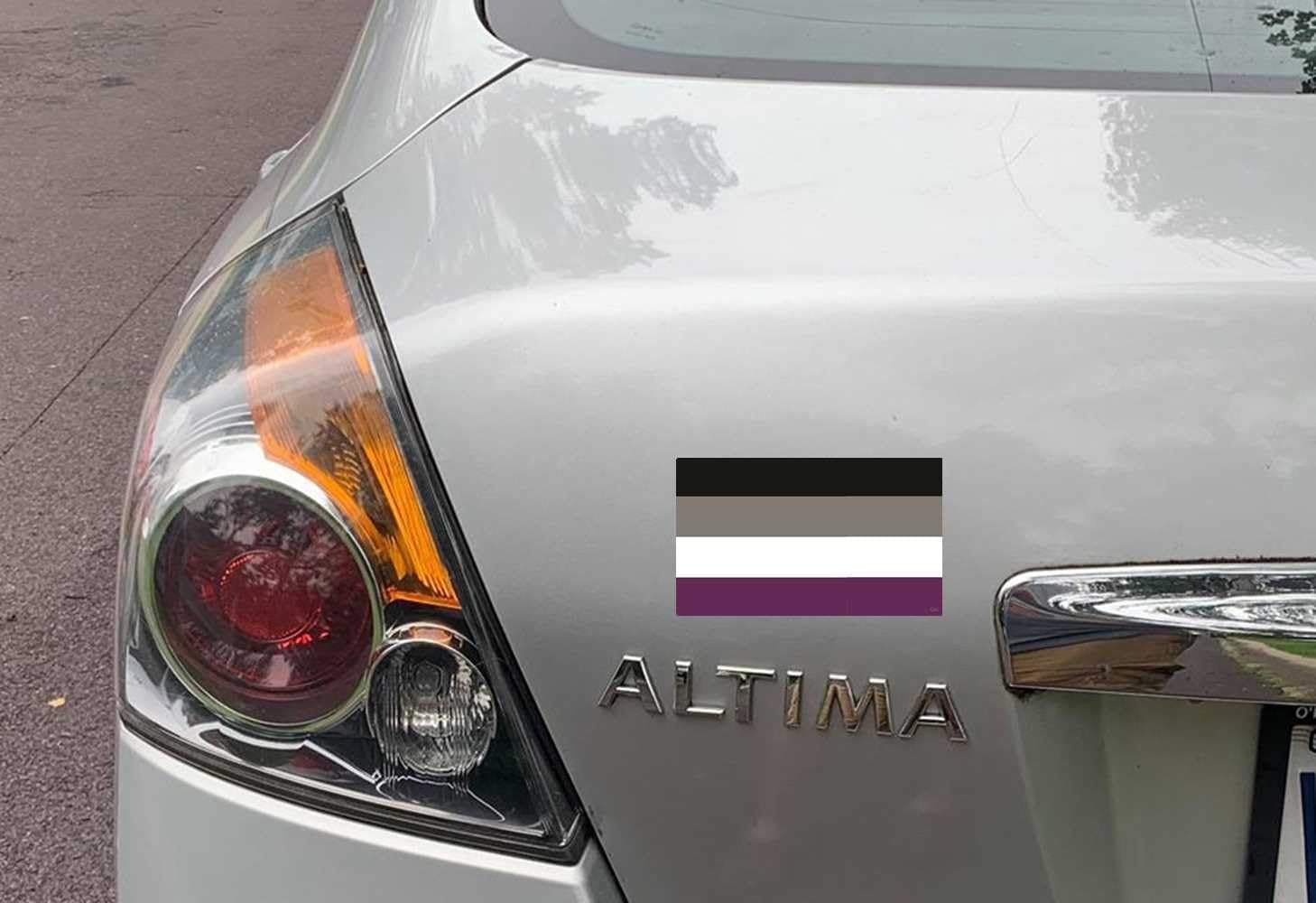 Gear Tatz - ASEXUAL PRIDE FLAG - LGBTQ Pride CAR MAGNET - 5 X 3 inches - Professionally Made in The USA - Magnetic Decal