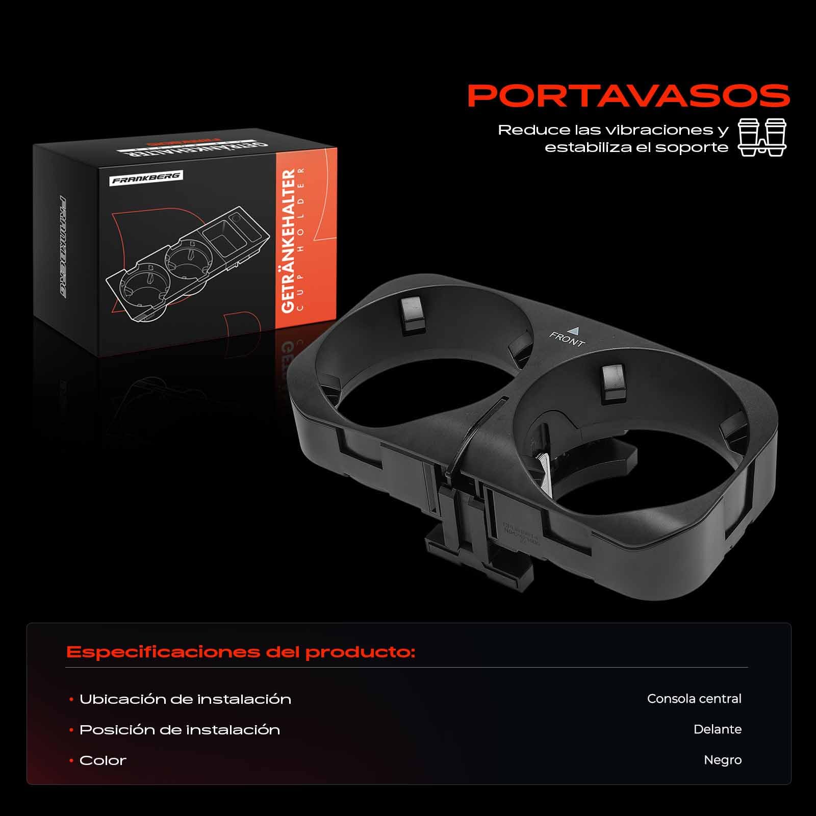 Frankberg Portavasos para consola central 2216801991