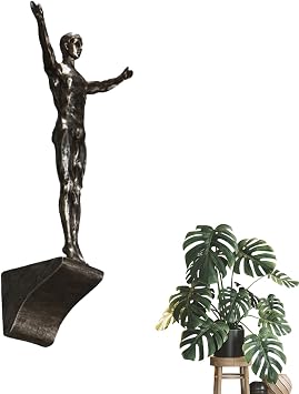 Climbing Men's Wall Decoration Wall Decoration Sculptures 3D Wall Decoration Made of Resin Modern Decorative Modern Art Unique Wall Art Home Decoration for Bedroom Living Room Children's Room