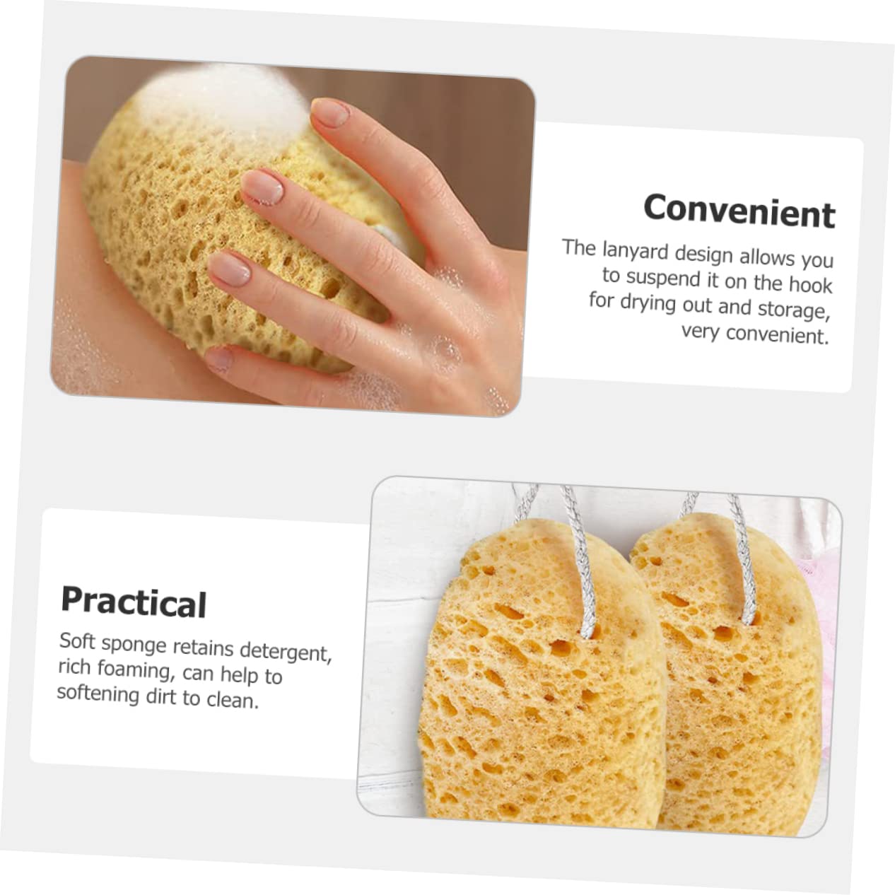 8 Pz Spugne Per Il Lavaggio Del Corpo Luffa Spugna Di Luffa in Schiuma Per Doccia Spugna Corpo Schiuma Per Doccia Profondo Abito Pulizia Profonda Bambino Spugna Di Poliuretano Pouf