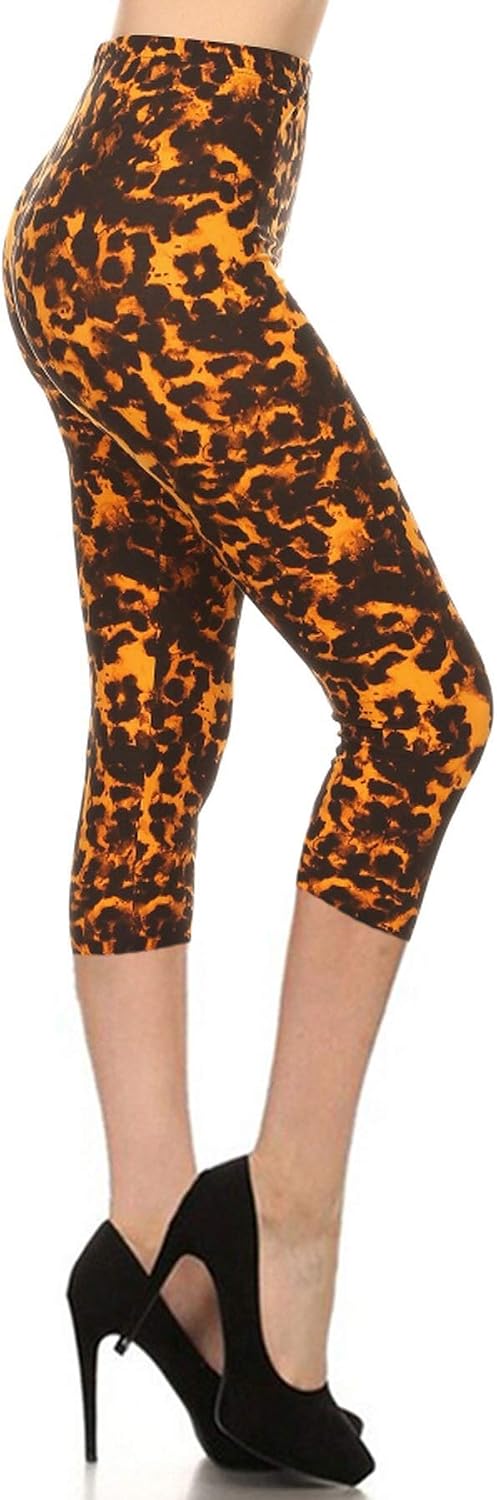 Leggings Depot High Waisted Plaid & Wild Print Leggings for Women - Plaid, Leopard, Snake Skin, Polka dot