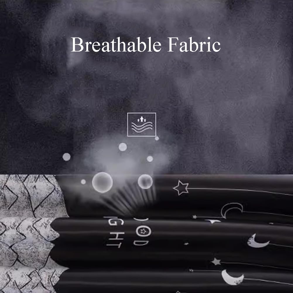 PENINSULA LOVE Bottom Bunk Bed Curtains Breathable Blackout Canopy Single Bed Privacy Curtain Dorm Home Dust-Proof Shading Drapes Underbed Loft Tent Canopy with Rope and Loop