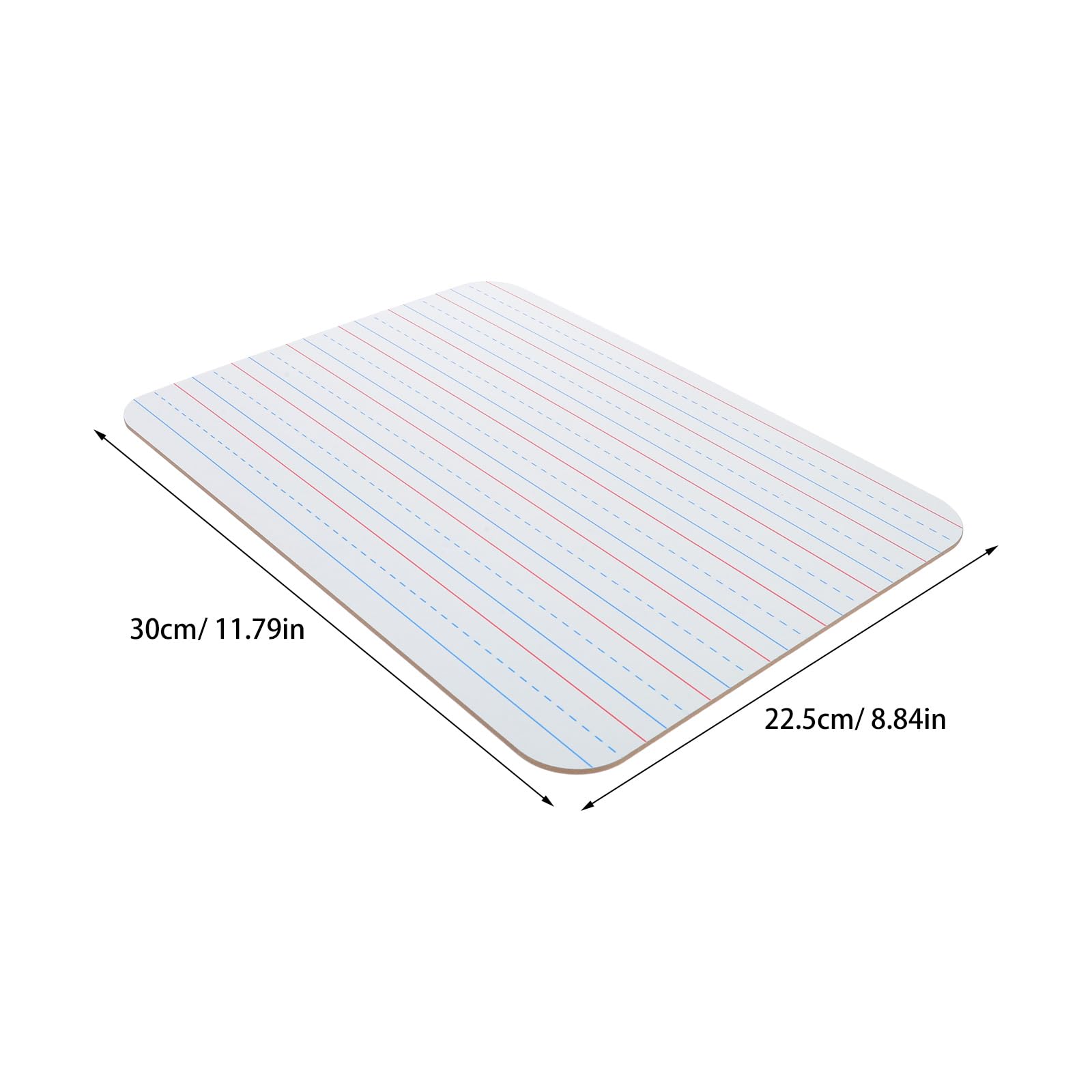 Ciieeo Tableaux Blancs Effaçables à Sec Support D'écriture Claire Lot de 5 avec Lignes Design Portable et Compact pour Bureau et Salle de Classe