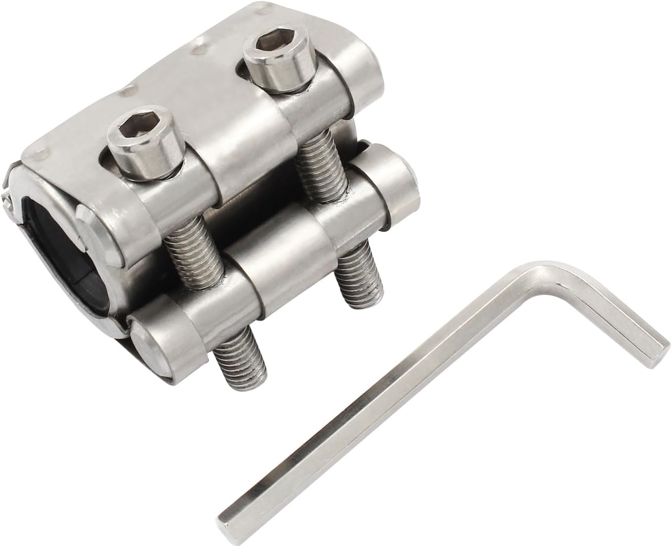 Pipe Repair Clamp, Galvanized Pipe Repair Kit, Leak Repair Clamp for Plastic and Metal Pipes(41mm-44mm/1 1/4 inch)