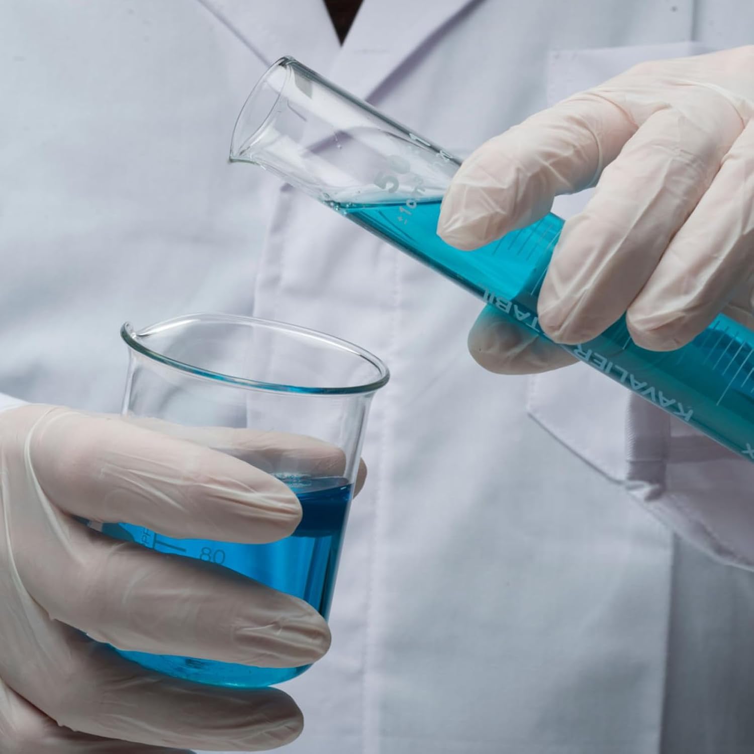 Heavy Duty Beaker, 1000ML Glass Beaker White Double Scale Graduation, Borosilicate 3.3 Glass Lab Beaker, Low Form Griffin Glass Measuring Beaker, 1 Each (1000ML) - Image 6