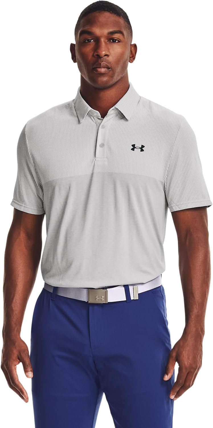 Under Armour Mens Vanish Seamless Blocked Golf Polo