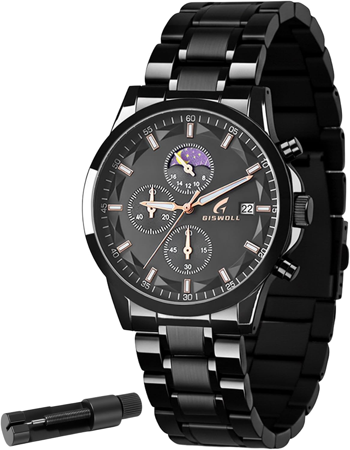 Distinctive Mens Analog Chronograph Watches with Auto Date &