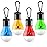 FLY2SKY Portable LED Tent Lamp, Clip Hook Hurricane Emergency Light Bulb, Camping Equipment Lanterns for Hiking, Backpacking Outage, B-CLOSED-HOOK, 4 Packs