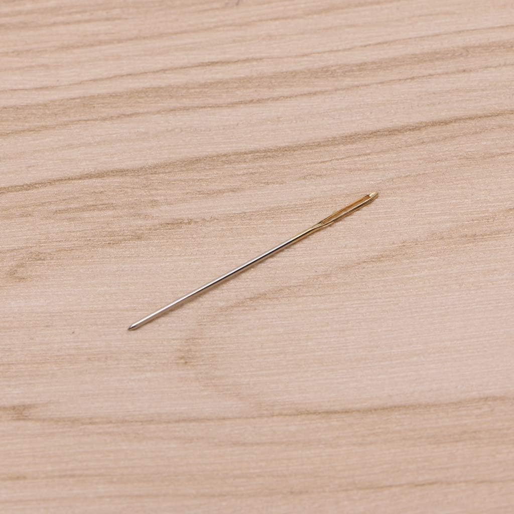 100Pcs/Box Sewing Needle with Bottle Gold Tail Needle 24# Stitching Needle Knitting Needle Knitting Tool