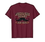 Mustache Rides Five Cents Vintage Humor Design T-Shirt