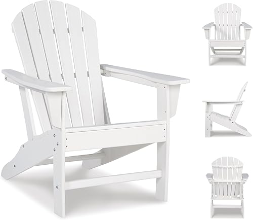 Miniatura 8 de Diseño de autor por Ashley - Silla para exteriores de Sundown Treasure Adirondack, color blanco