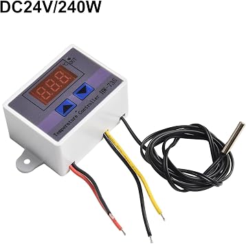 Programmable Digital Thermostat Controller for XH-W3001 for Temperature Control in Terrariums Aquariums Poultry Incubators Greenhouses with Large Display and -50°C to 110°C Range(12V/120W)