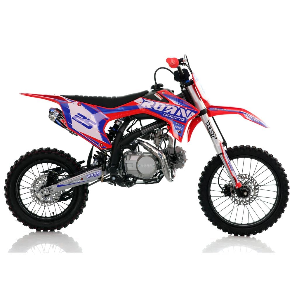 Pit bike Apollo RFZ Rookie 125cc 17/14" XL Arranque a patada refrigerada por aire 4 marchas (rojo)