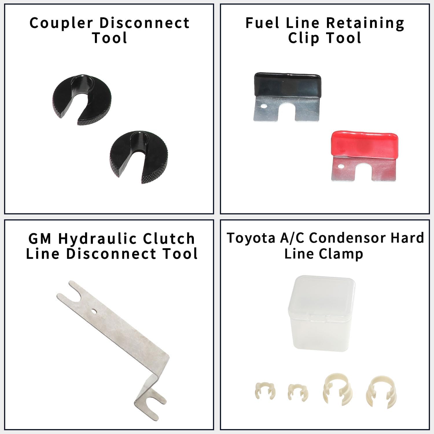 DPTOOL 29pcs Master Quick Disconnect Tool Set Fuel Line Disconnect and Removal Tool Kit for A/C Fuel, Oil Cooler Line & Transmission Cooler Lines, etc, with O Seal Kit and Fuel Disconnect Pliers