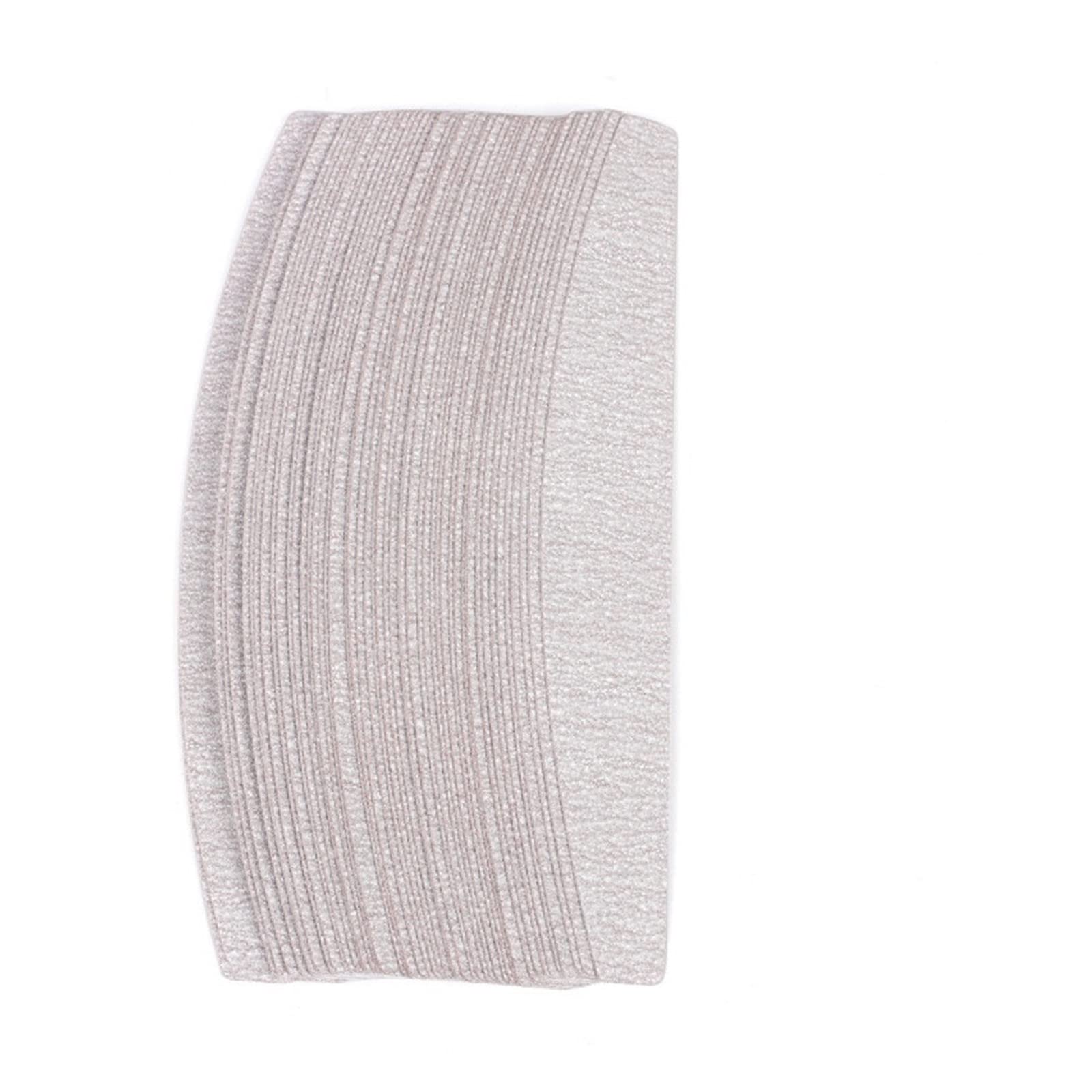 TRUSTTWO 50 pz/100 pz Grigio pastiglie Rimovibili con Manico in Metallo di Ricambio Carta vetrata Lima for Unghie 100/180 Misura for Manicure Callus Remover Buffer The 50Pcs Sandpaper 10