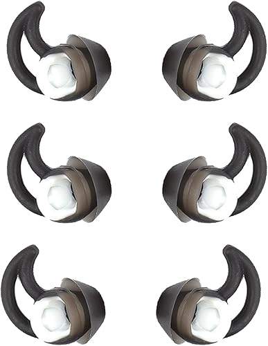 Puntas de repuesto para auriculares pequeños, puntas de silicona compatibles con auriculares Bose QC20 QC20i SoundSport SIE2i IE2 IE3, 3 pares