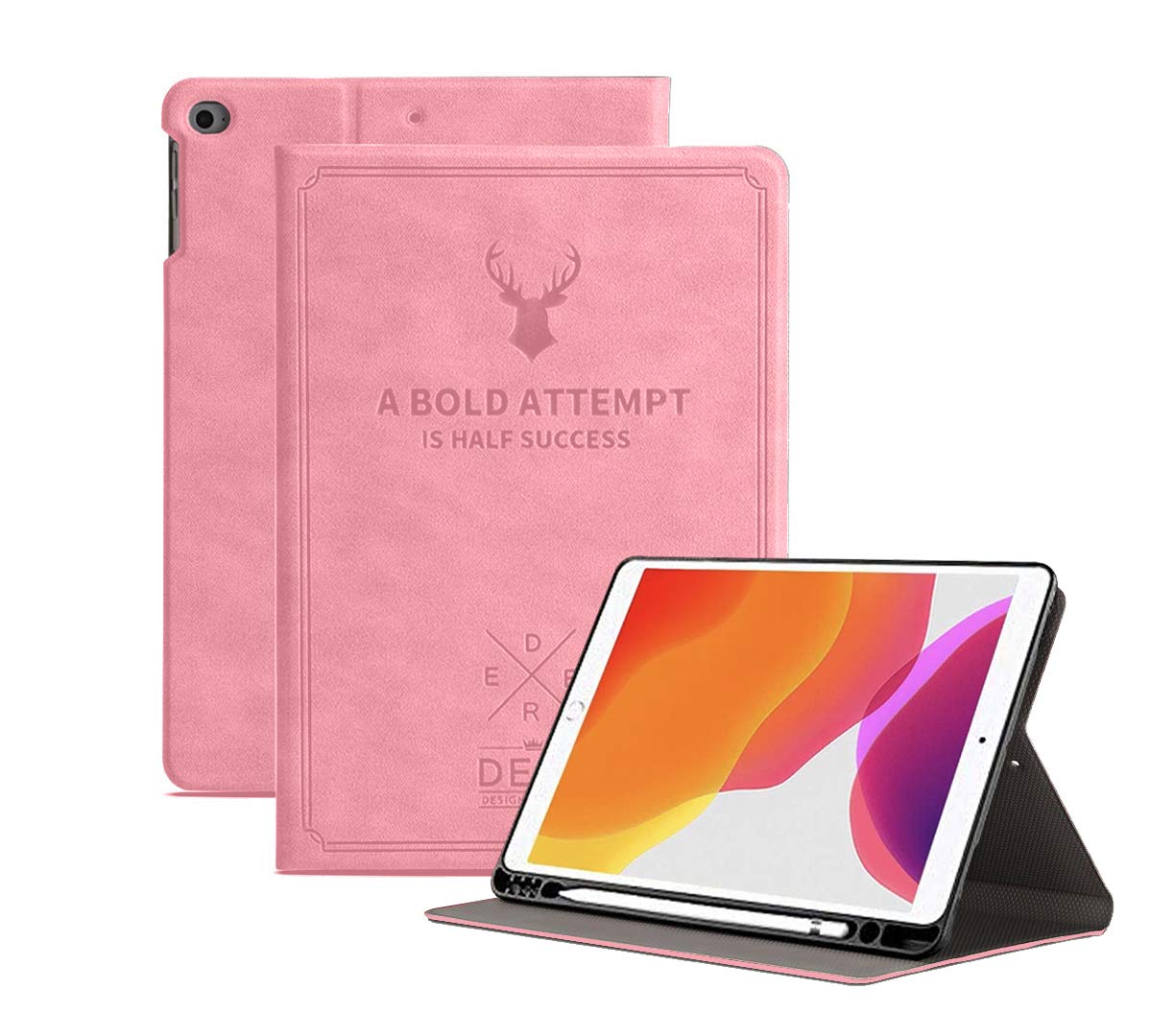 Robustrion Smart Flip Stand Case Cover with Pencil Holder for iPad 9.7 inch 5th 6th Generation - Light Pink (B08K6FSP76) Amazon Price History, Amazon Price Tracker