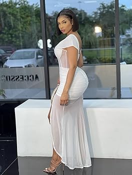 knee length dresses for ladies Black Sexy Sheer Mesh Sleeveless Round Neck Mini Dress /1-2-2-1 main image 0