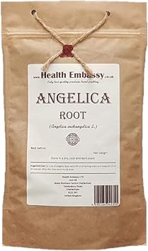 Health Embassy Angelica Root Angelica archangelica L. - Radix Archangelicae 100% Natural 100g