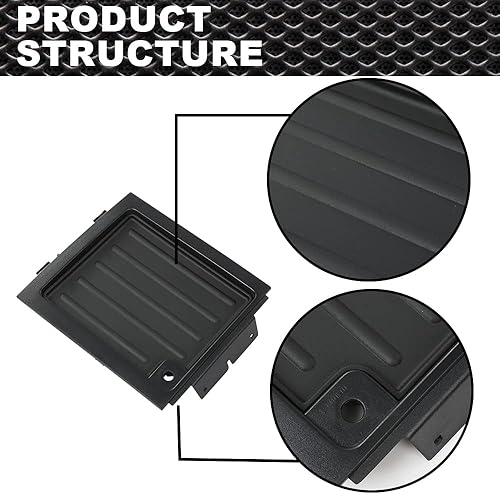 Miniatura 4 de CRODESSIGN - Bandeja de panel de bisel central superior compatible con Ford F150 2004 2005 2006 2007 2008 negro con bisel de panel de tablero de