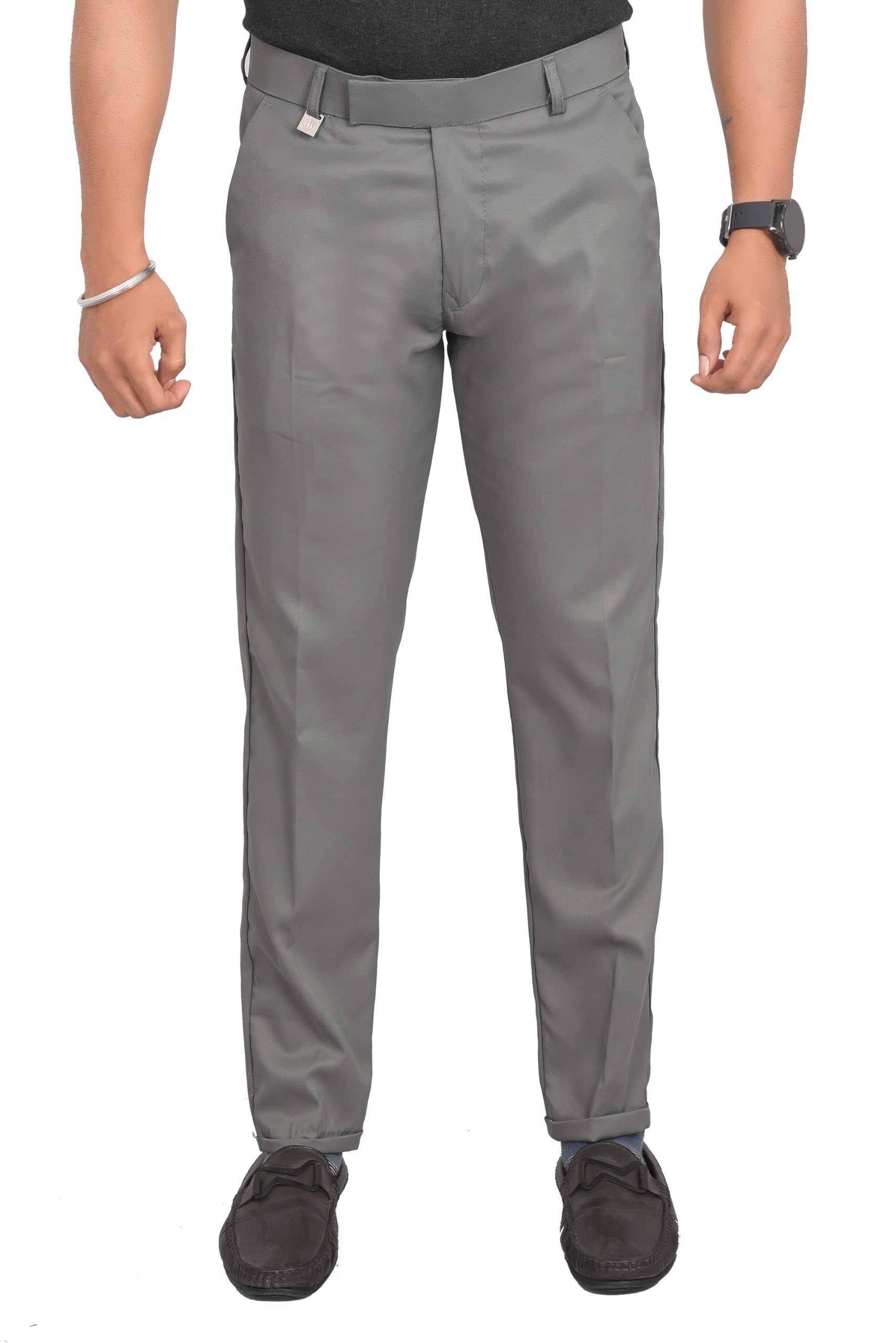 GenericVenus Men's Lycra Slim Fit Stretchable Formal Pants for Men | Stylish Slim Fit Men's Wear Trousers for Office or Party | Mens Fashion Dress Trouser Pant.Regular Pant | Fashion Full Pant for Men