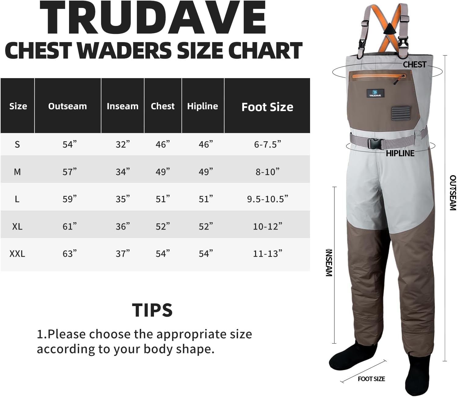 Fishing Waders, Waterproof Chest Waders for Men & Women, Lightweight Insulated Stockingfoot Waders Breathable Fly Fishing Waders for Fishing Hunting