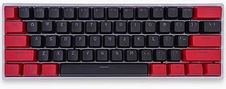 61 Keys PBT Backlit Keycaps PBT OEM Profile Red and Black keycaps Fit for RK61/GK61/Anne Pro2 60% Cherry Mx Switches Mechanical Keyboard(Only Keycaps)