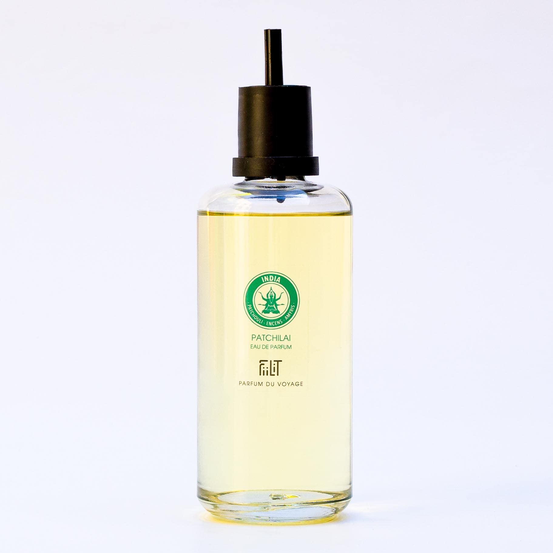 Eau de Parfum Naturelle Paw India, 200 ml, Nachfüllpack – FiiLiT – Patchouli Räucherstäbchen Chypr, leistungsstark