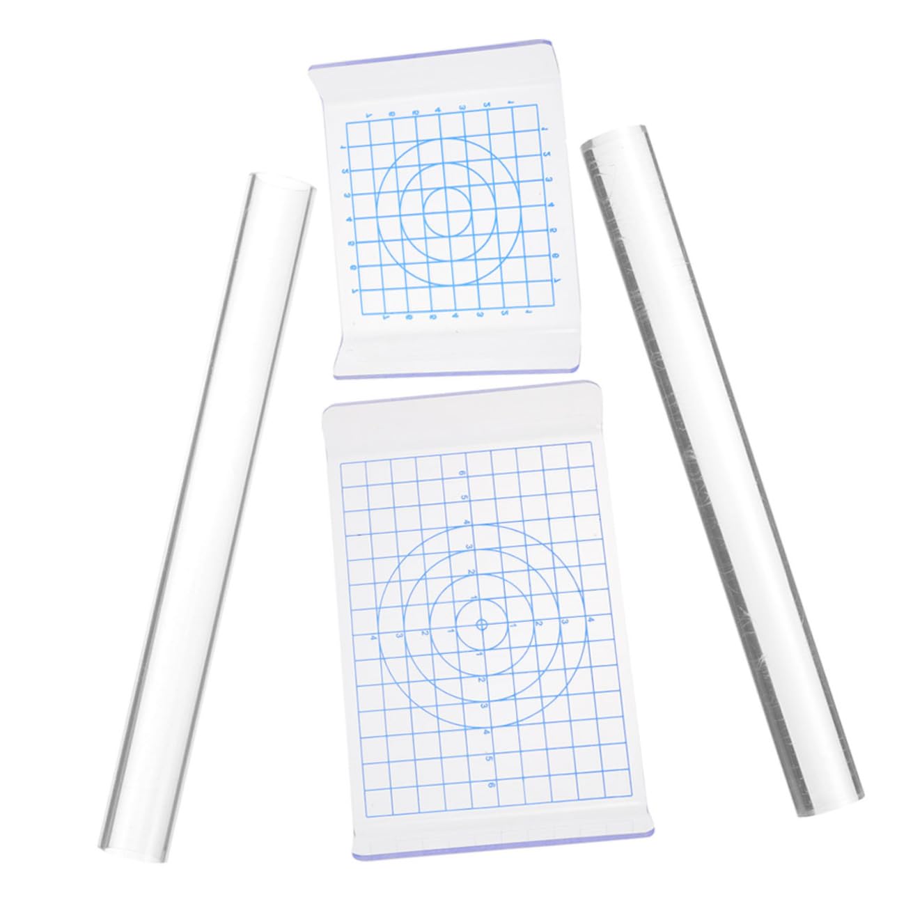 STOBOK 4 Sätze Tonpressplatte Tonmatte Ton-kit Rad Keilplatte Aus Ton Tonmaschine Kleines Nudelholz Lufttrockener Modellierton Tonschnitzschneider Webstuhl Weichen Lehm Rollen Acryl