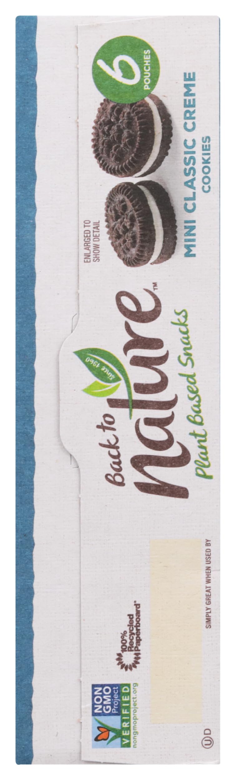 BACK TO NATURE Classic Creme Mini Cookies 6 Count, 1 OZ | Grocery