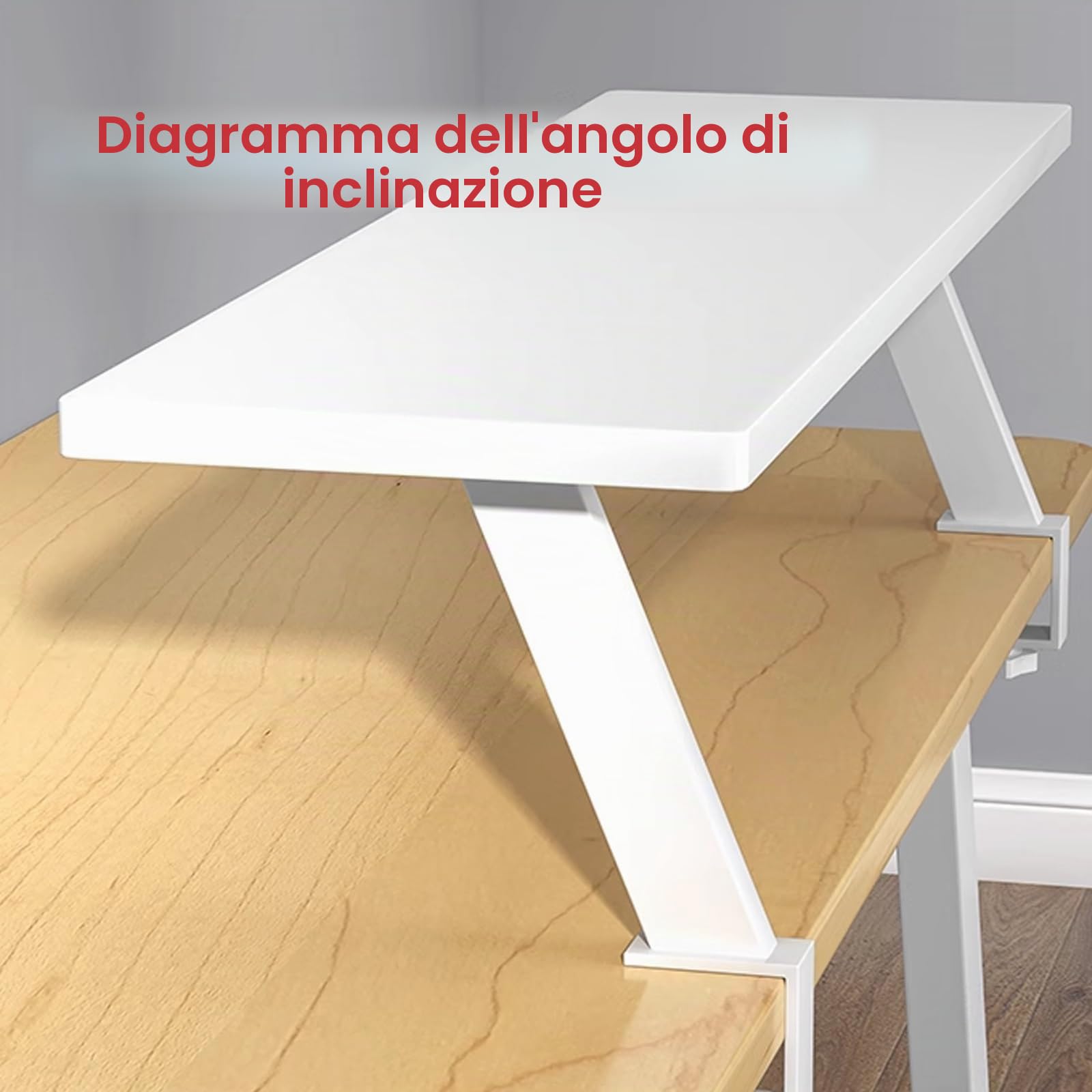 Mensola da scrivania regolabile con morsetto, organizer da scrivania espandibile per giocatori e oggetti essenziali per l'ufficio, supporto ergonomico per monitor e laptop, robusta piattaforma
